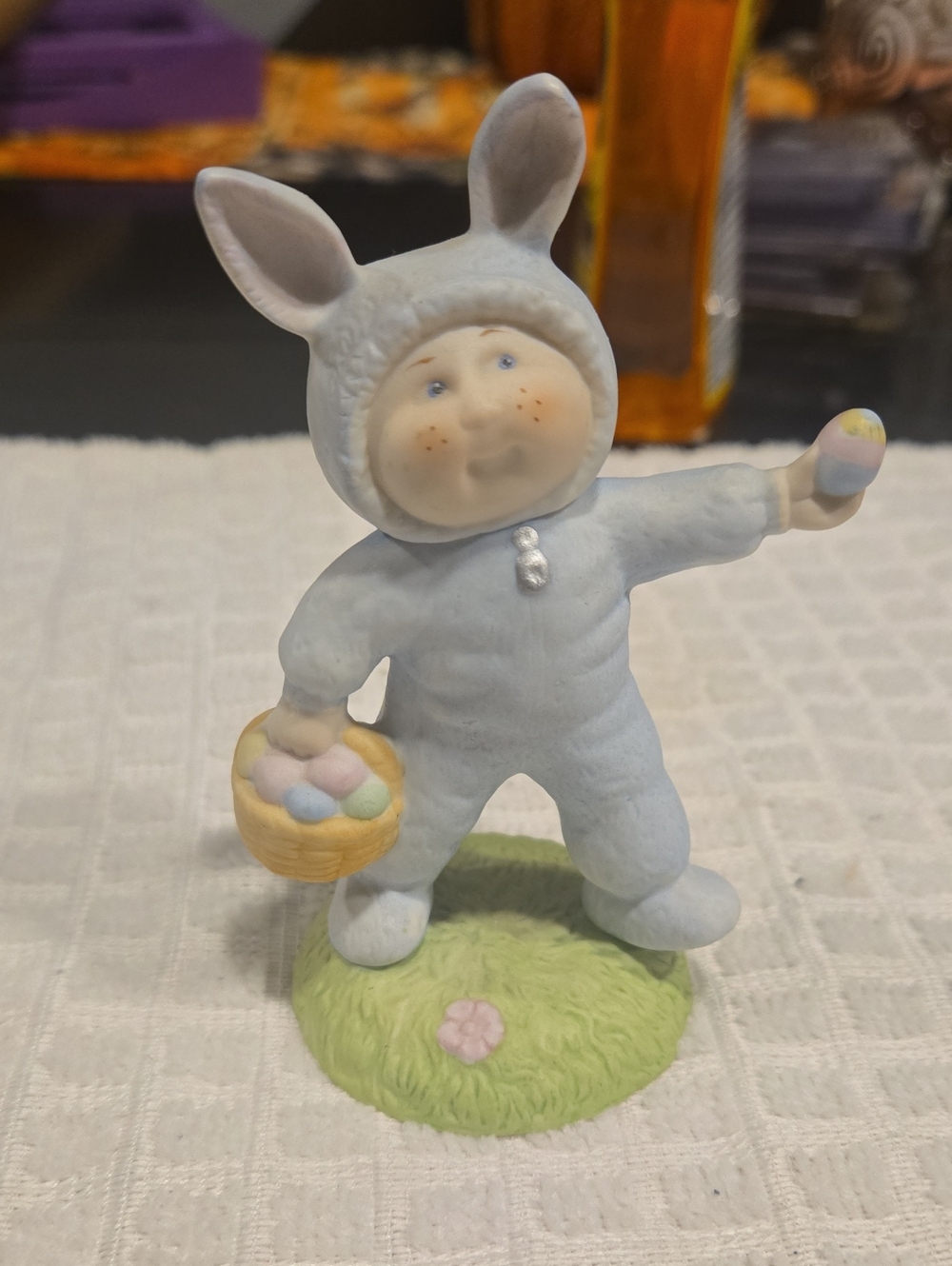 Vintage 1985 Cabbage Patch Kids "Our Easter Bunny" Porcelain Bisque Figurine